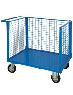 Pianale con tre sponde in rete