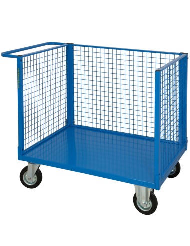 Pianale con tre sponde in rete