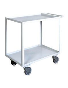 Carrello ufficio a due piani con bordo alta silenziosità