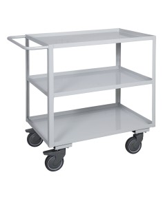 Carrello ufficio a tre piani alta silenziosità, lamiera 20/10