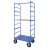 Carrello maxi a ripiani, 2 ruote con freno