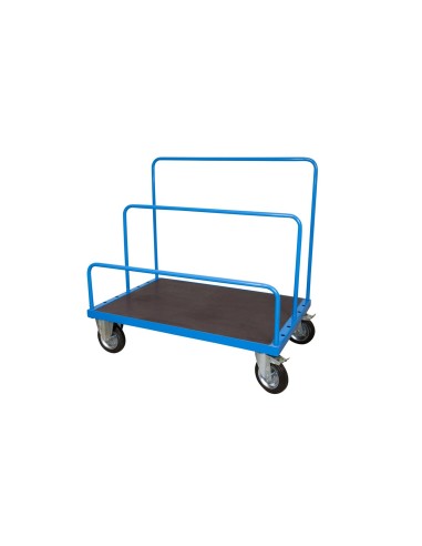 Carrello per Trasporto Pannelli con Piano 120x80 Antiscivolo (Tubolari NON inclusi)