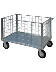 Pianale a 4 sponde in rete verniciato
