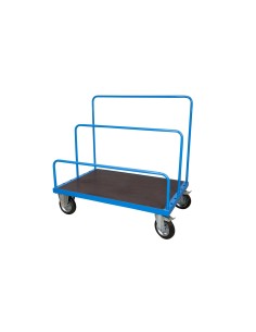 Carrello per Trasporto Pannelli con Piano 160x80 Antiscivolo (Tubolari NON Inclusi)