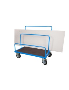 Carrello per Trasporto Pannelli con Piano 160x80 Antiscivolo (Tubolari NON Inclusi) 2