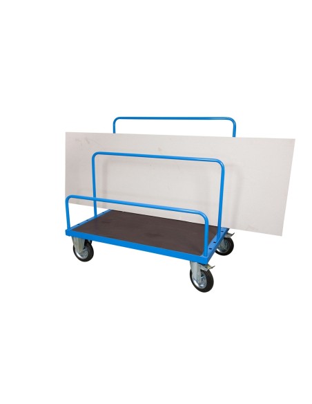 Carrello per Trasporto Pannelli con Piano 160x80 Antiscivolo (Tubolari NON Inclusi)