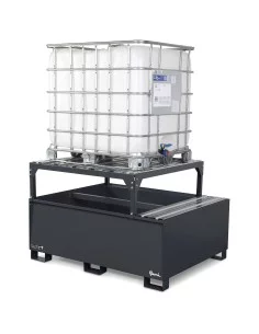 Vasche di contenimento liquidi di raccolta capacità 1000 L con telaio 2