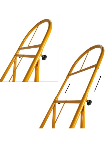 Bicicletta portacasse con altezza regolabile