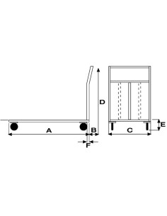 Pianale Alta Manovrabilità portata Kg.500 2