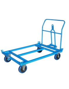 Rimorchio porta europallet basso con 2 Ruote con Freno 2