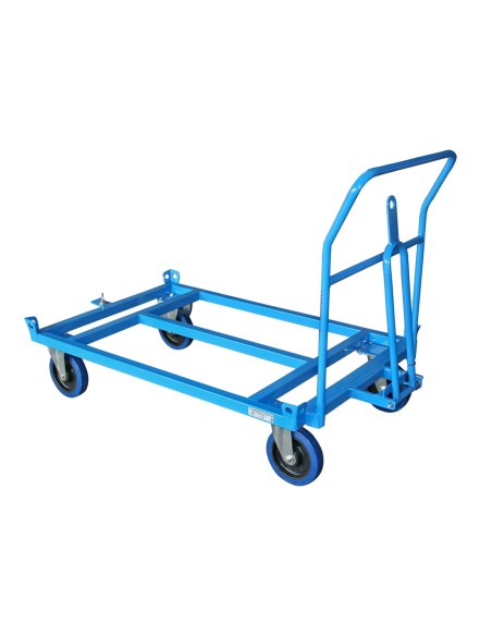 Rimorchio porta europallet basso con 2 Ruote con Freno