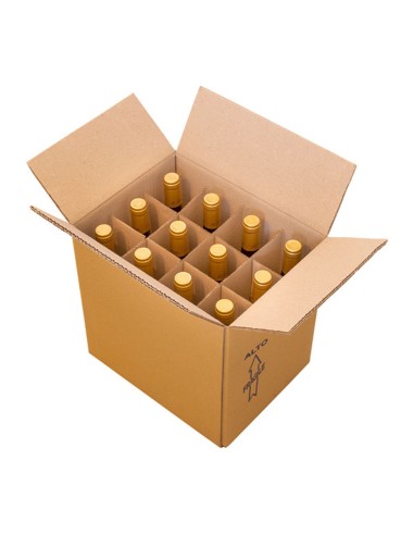 Scatole con alveolare per spedizione bottiglie bordolesi /champagnotta