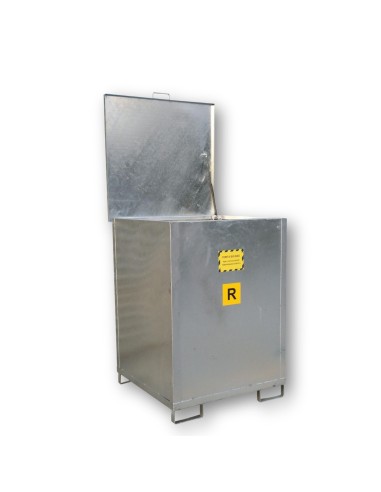 Porta Big Bag con portellone in acciaio verniciato