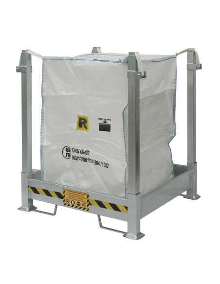 Porta Big Bag smontabile in acciaio verniciato e zincato