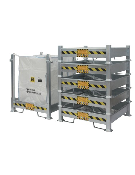 Porta Big Bag smontabile in acciaio verniciato e zincato