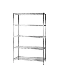 Scaffale in acciaio cromato 45 x 60 cm