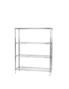 Scaffale in acciaio cromato 45 x 60 cm 2