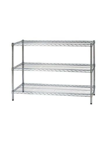 Scaffale in acciaio cromato 45 x 60 cm