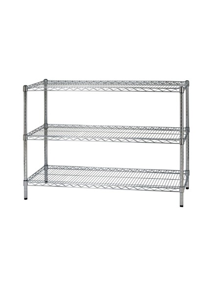 Scaffale in acciaio cromato 45 x 60 cm