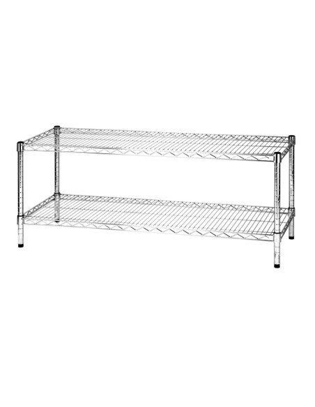 Scaffale in acciaio cromato 45 x 60 cm