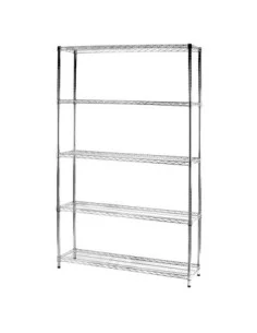 Scaffale in acciaio cromato 35 x 60 cm