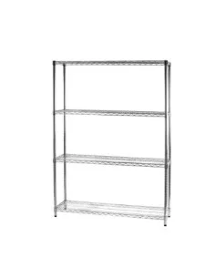 Scaffale in acciaio cromato 35 x 60 cm 2