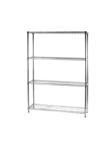 Scaffale in acciaio cromato 35 x 60 cm
