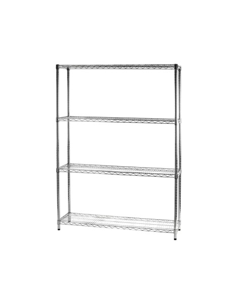 Scaffale in acciaio cromato 35 x 60 cm