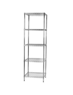 Scaffale in acciaio cromato 60 x 90 cm