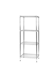 Scaffale in acciaio cromato 60 x 90 cm 2