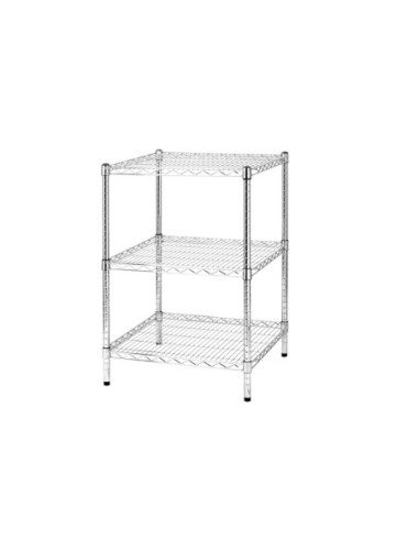 Scaffale in acciaio cromato 60 x 90 cm
