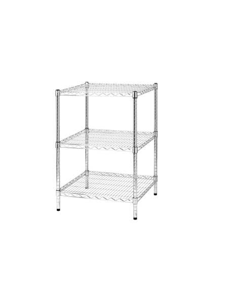 Scaffale in acciaio cromato 60 x 90 cm Scaffale in acciaio cromato 60 x 90 cm