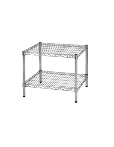 Scaffale in acciaio cromato 60 x 90 cm