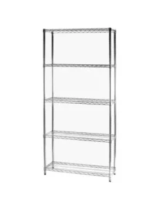 Scaffale in acciaio cromato 45 x 120 cm