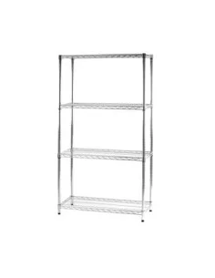 Scaffale in acciaio cromato 45 x 120 cm 2