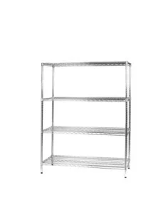 Scaffale in acciaio cromato misura 60x60 cm in varie altezze 2